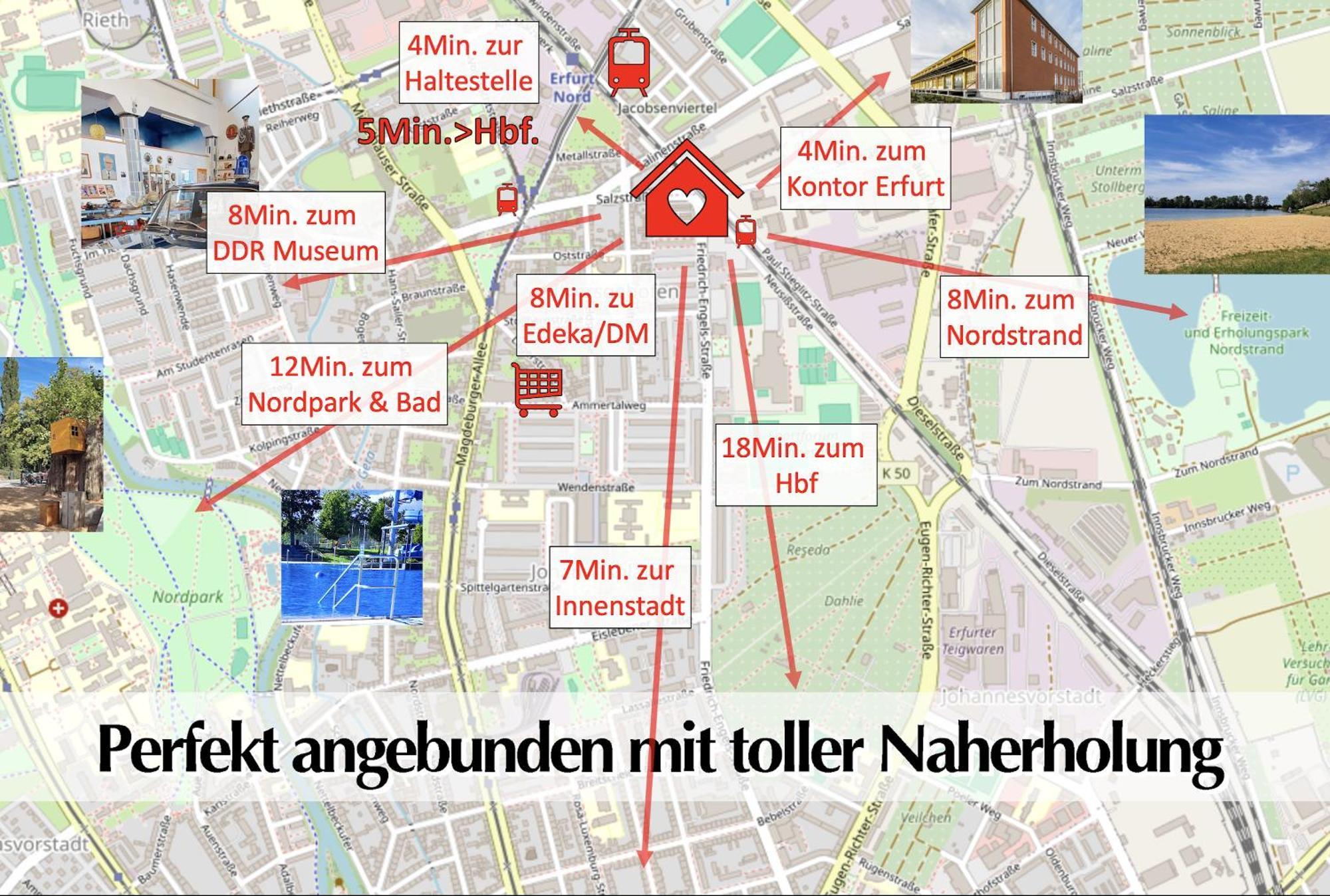 Grossraum-Apartments Mit 2Sz, Wz, Kueche, Smart-Tv, Parken, Etc แอร์ฟวร์ท ภายนอก รูปภาพ