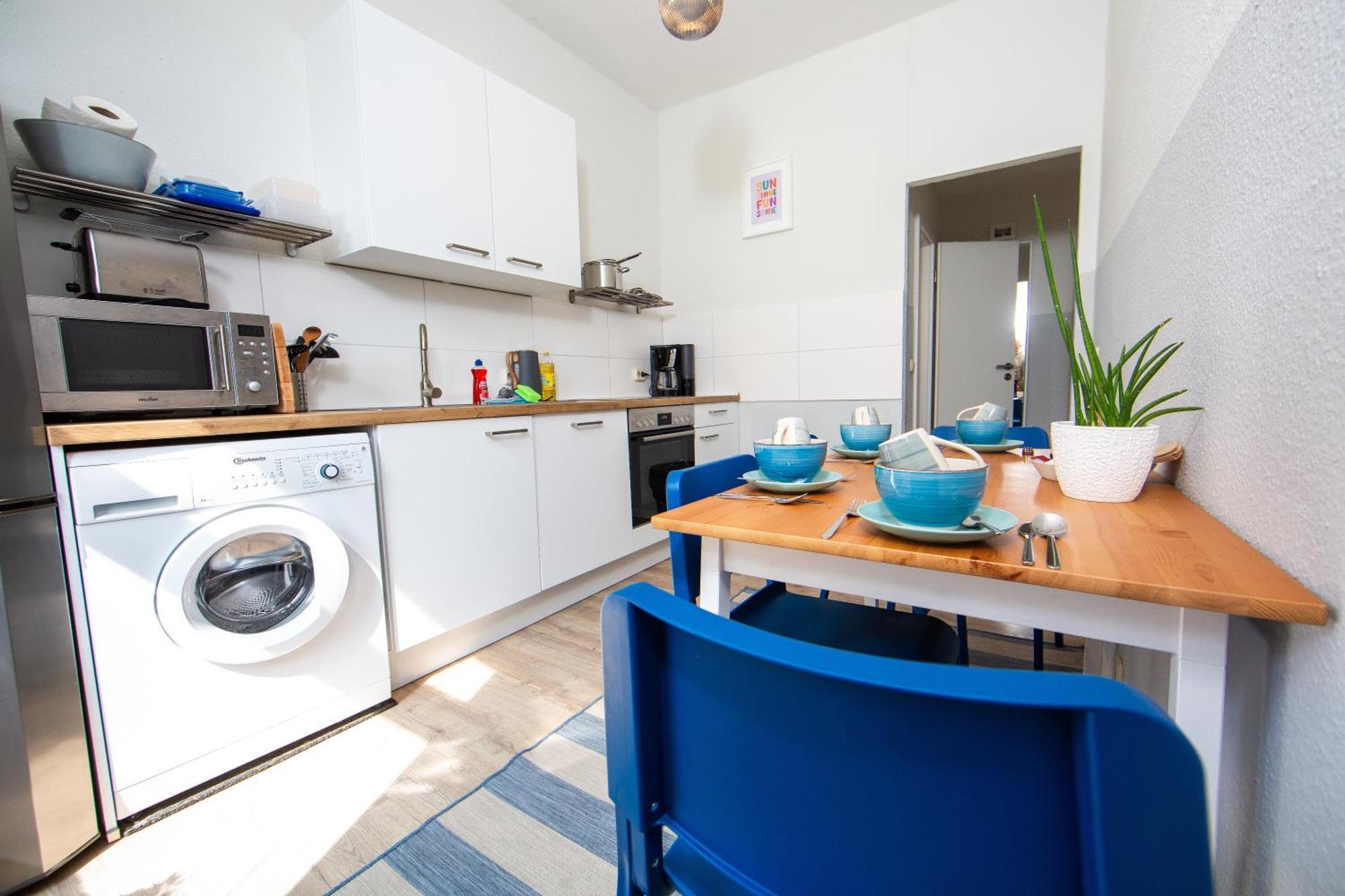 Grossraum-Apartments Mit 2Sz, Wz, Kueche, Smart-Tv, Parken, Etc แอร์ฟวร์ท ห้อง รูปภาพ