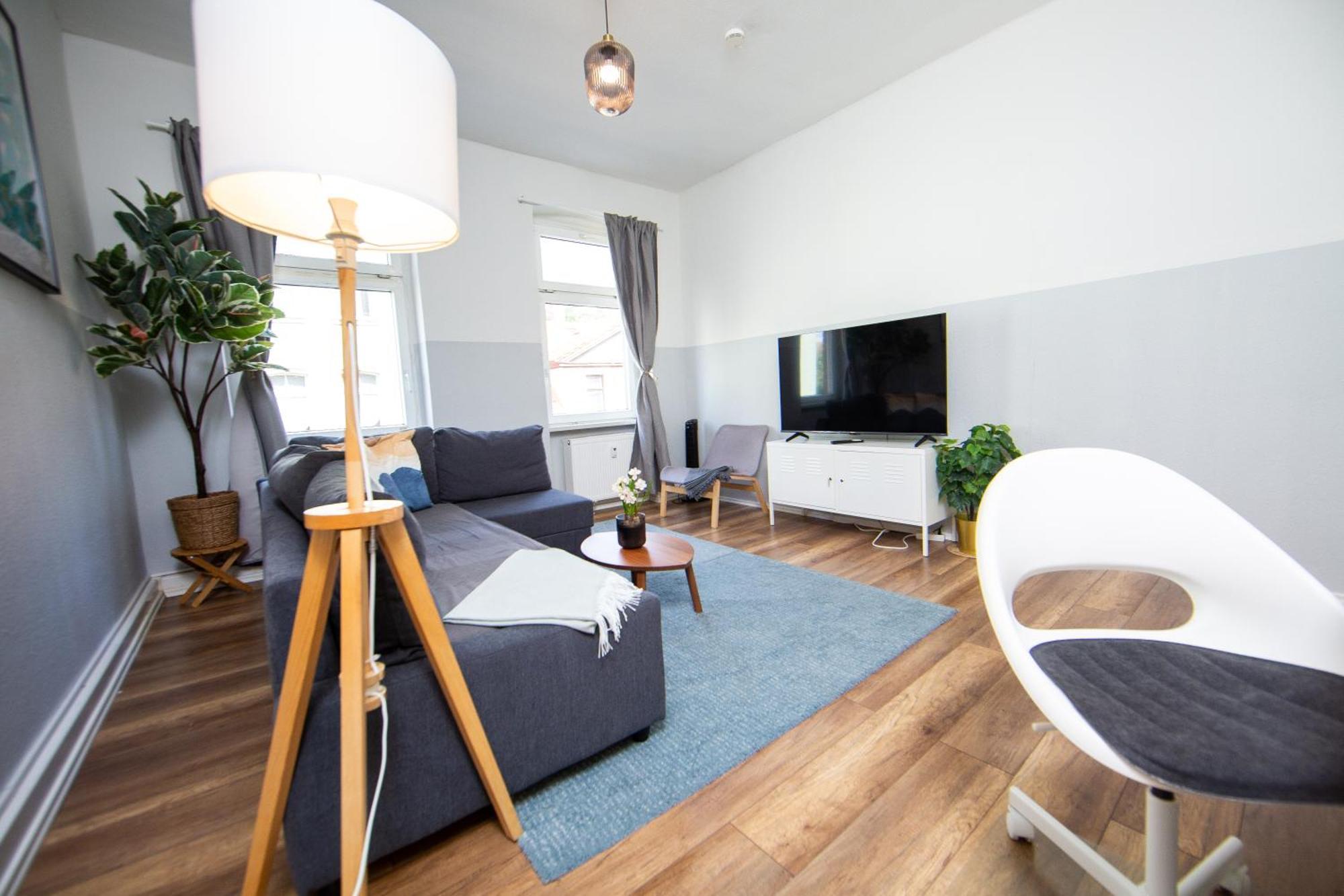Grossraum-Apartments Mit 2Sz, Wz, Kueche, Smart-Tv, Parken, Etc แอร์ฟวร์ท ห้อง รูปภาพ