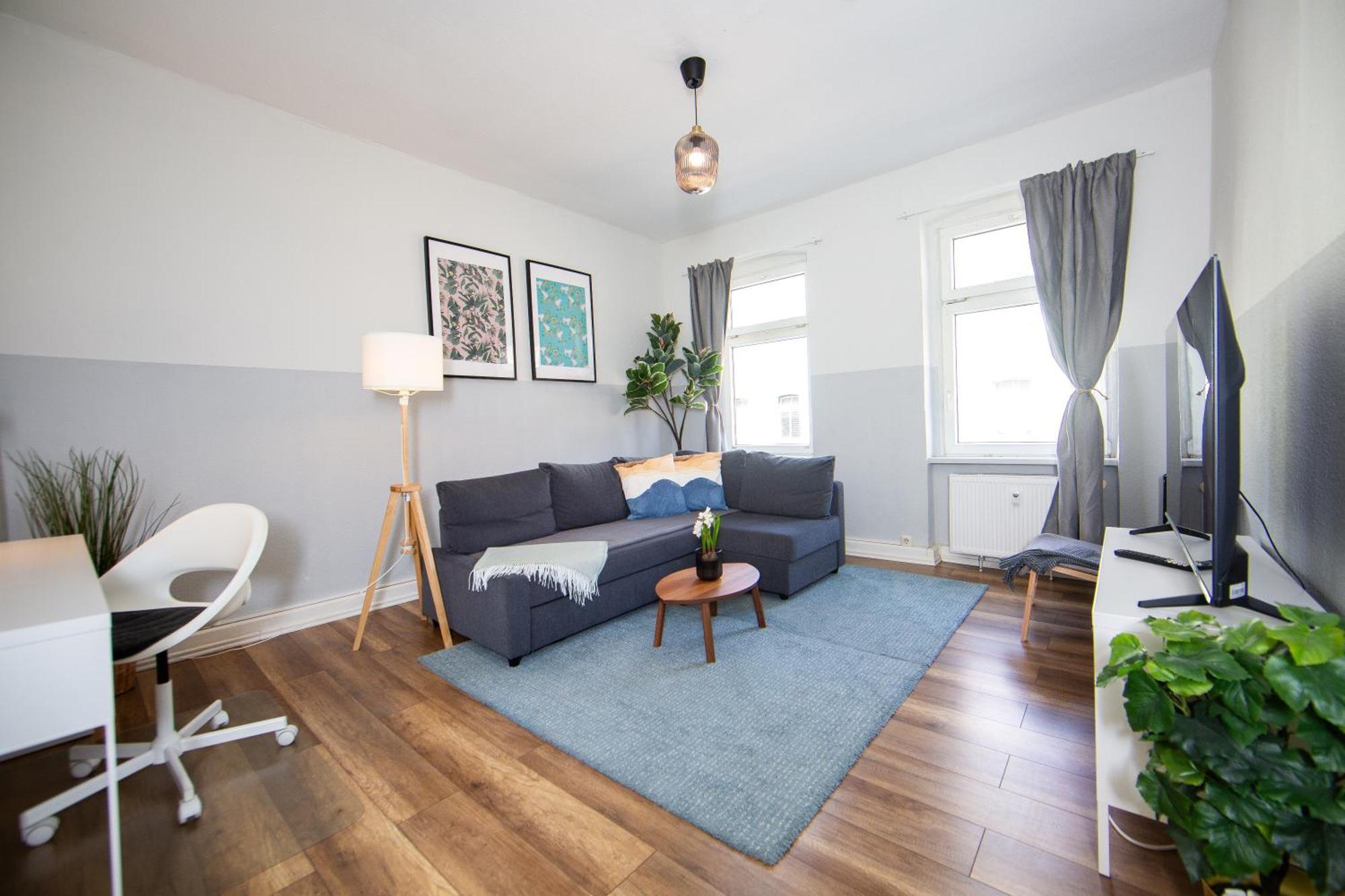 Grossraum-Apartments Mit 2Sz, Wz, Kueche, Smart-Tv, Parken, Etc แอร์ฟวร์ท ห้อง รูปภาพ