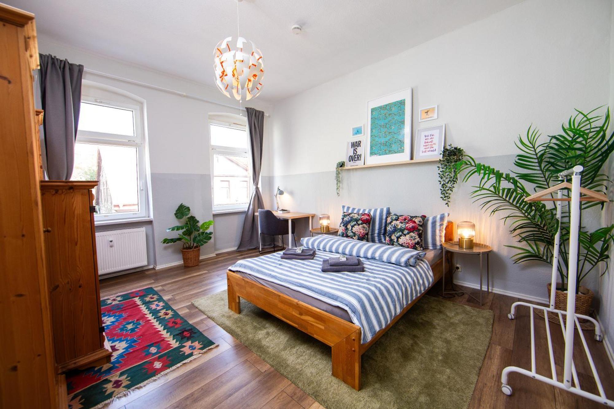 Grossraum-Apartments Mit 2Sz, Wz, Kueche, Smart-Tv, Parken, Etc แอร์ฟวร์ท ภายนอก รูปภาพ